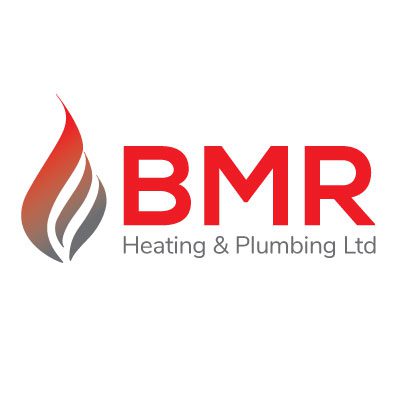 bmr heating and plumbing logo design