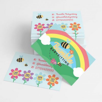 Bumble Babysitting Business Cards