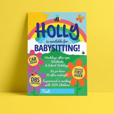 Bumble Babysitting Leaflet