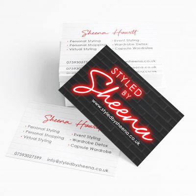 Styled by Sheena Business Cards