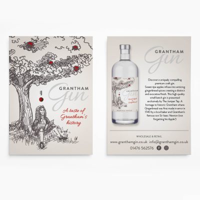 Grantham Gin Leaflet Design