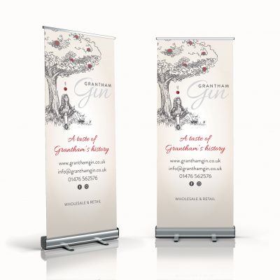 Grantham Gin Exhibition Banner Design