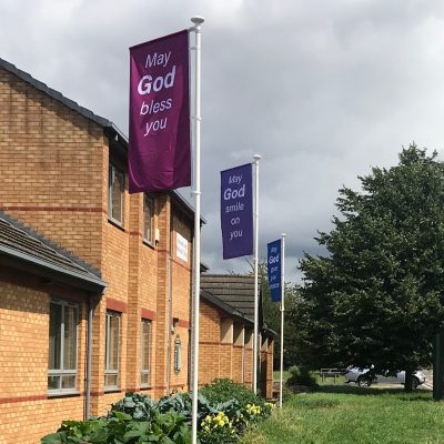 Flags for Harrowby Lane Methodist Church Grantham
