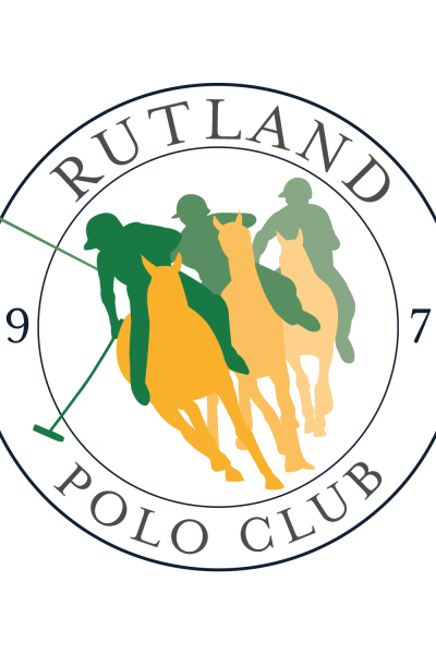 Logo design for Rutland Polo Club, 3 horses and players, green and yellow of Rutland flag