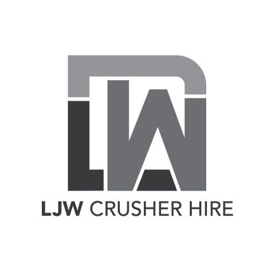LJW Crusher Hire Logo Design