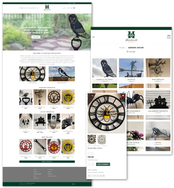 Website design for Fulbeck Craft Centre Lincoln
