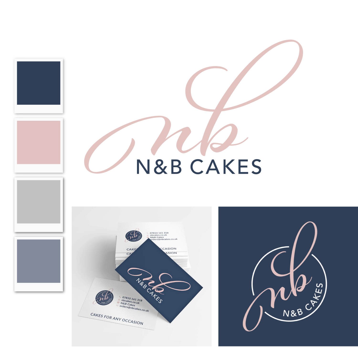 NB Cakes Logo Design And branding Newark Nottingham