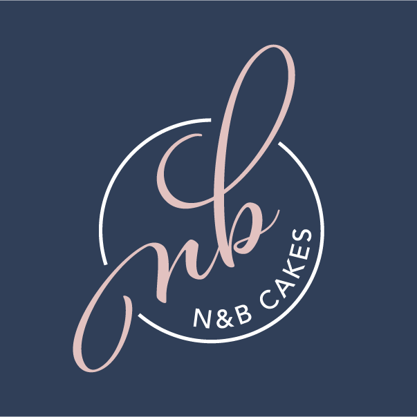 NB Cakes Logo design circular alternative version