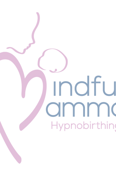 Mindful mamma logo design pink and blue