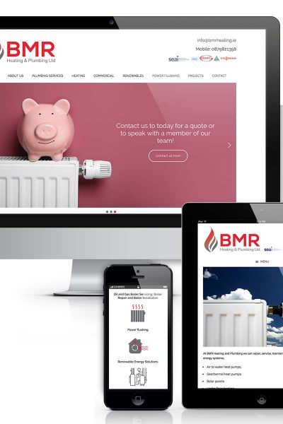 Web design for heating and plumbing company