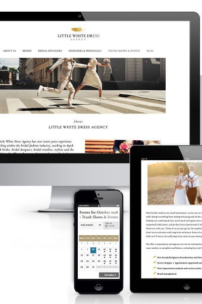 Website design for Wedding Agency