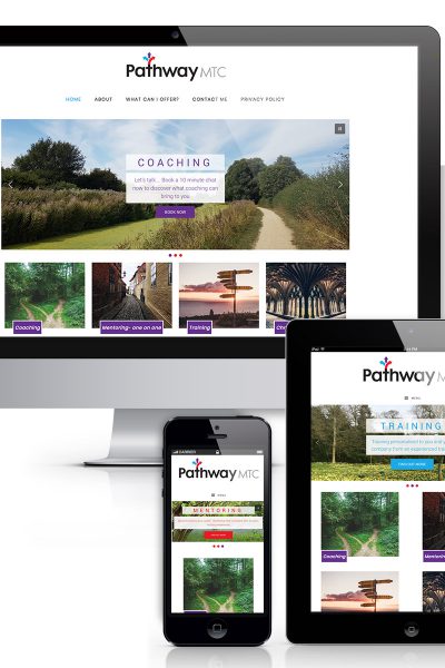 Website design for Grantham business mentor company Pathway MTC