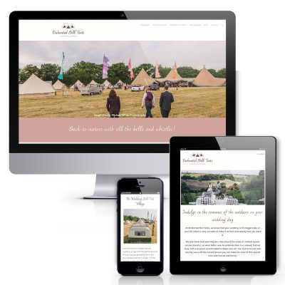 Enchanted Bell Tents Website design