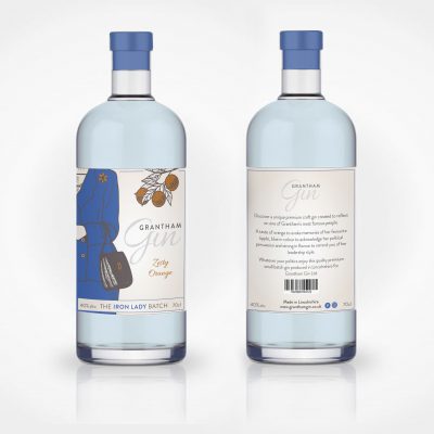 Grantham Gin Label Design