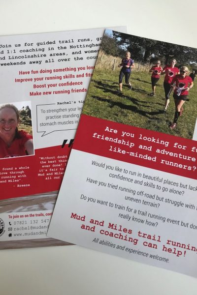 A5 Leaflet design and Print for Mud and Miles