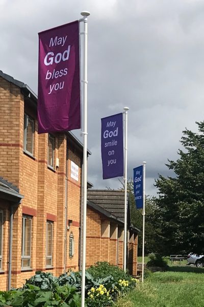 Flags for Harrowby Lane Methodist Church Grantham
