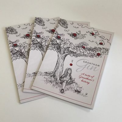 Grantham Gin Folded Leaflets