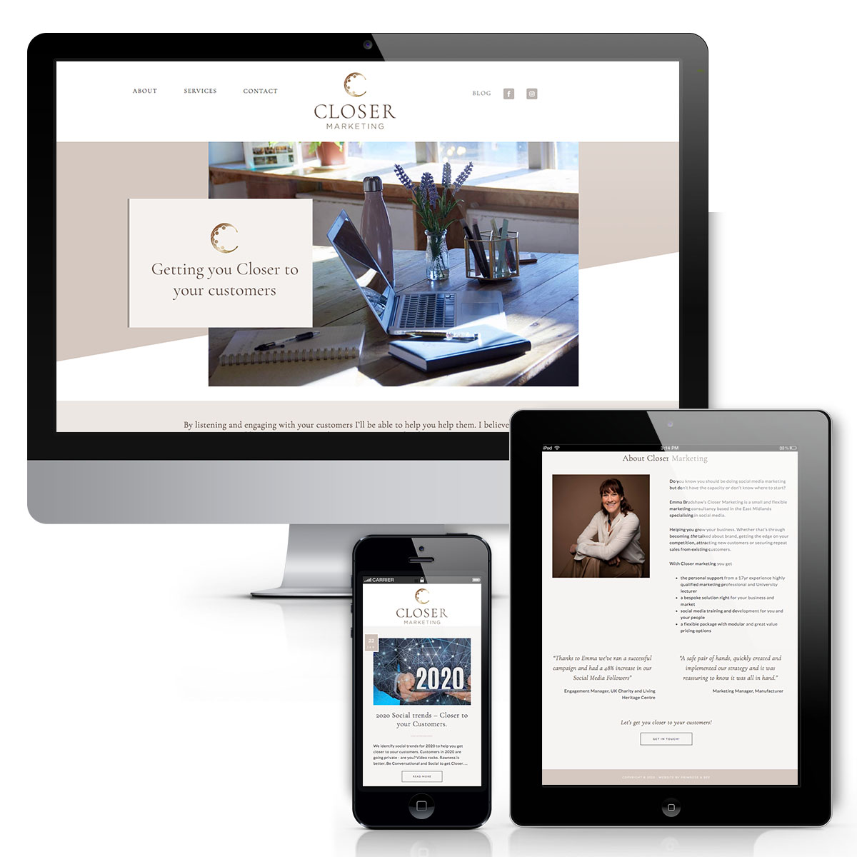 Closer Marketing Website