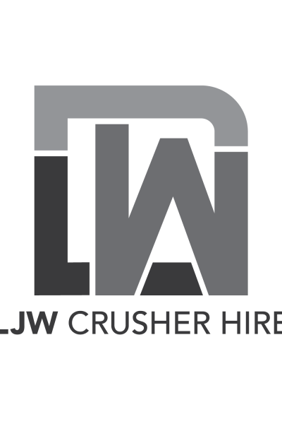 LJW Crusher Hire Logo Design