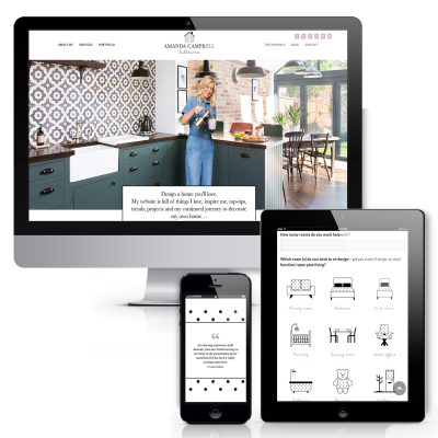 Amanda Campbell Interiors Newark Website Design