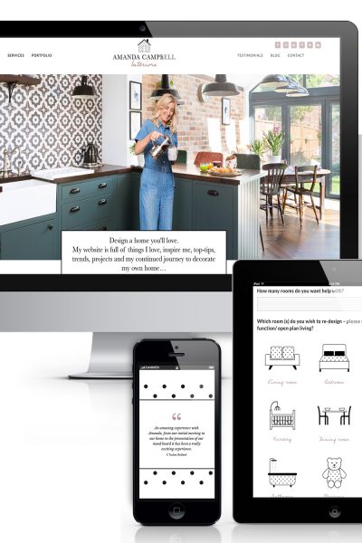 Amanda Campbell Interior Designer website design