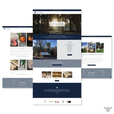 Paul Bavin Tree Surgeon Website Design