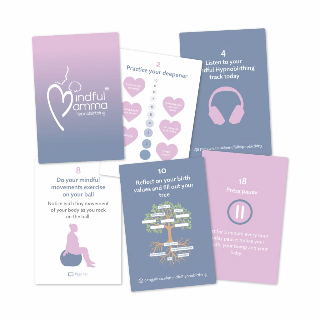 Mindful birthing Affirmation Card Design