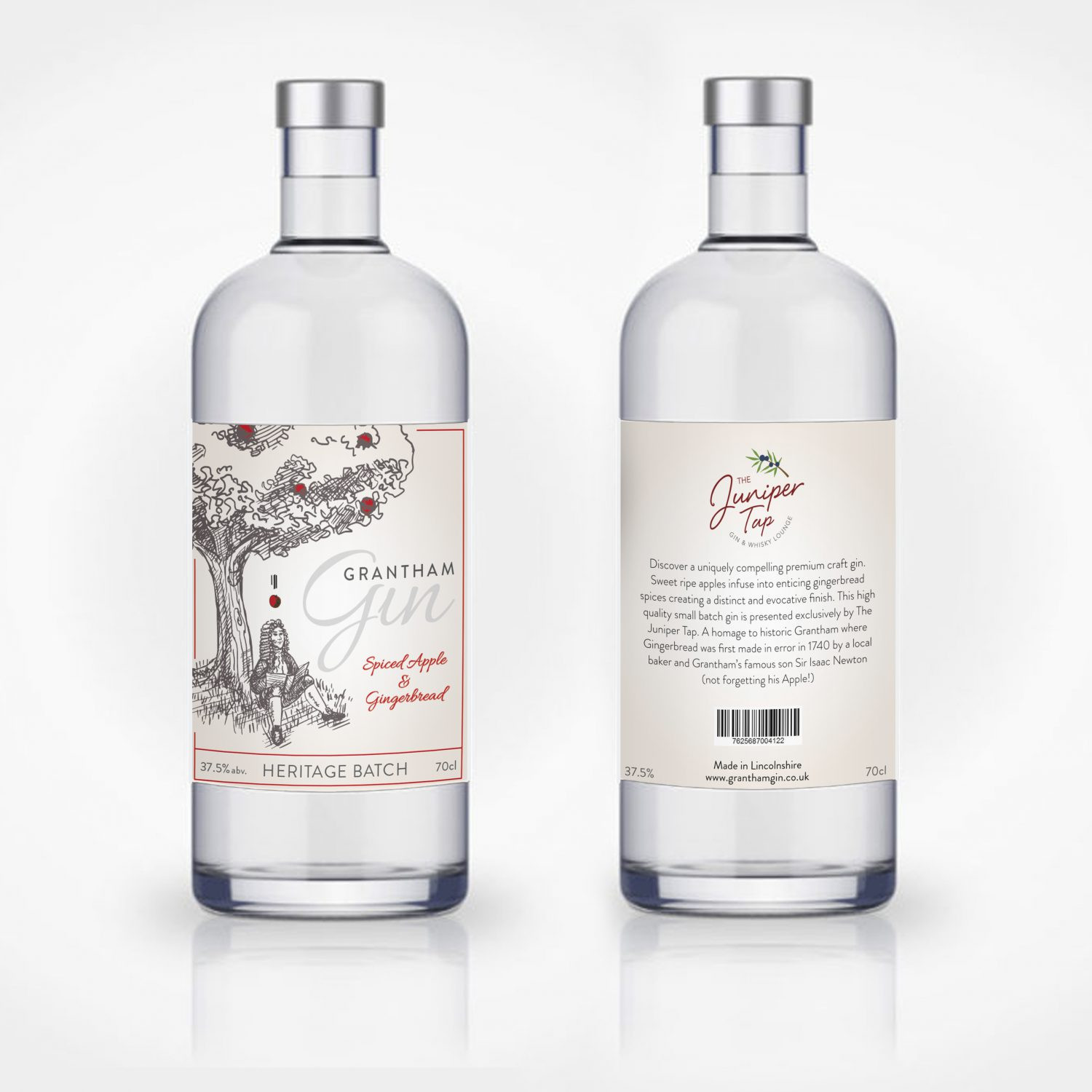 Grantham Gin Label design original